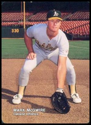 1988 Mother's Cookies Mark McGwire 2 Mark McGwire (Fielding at First Base)